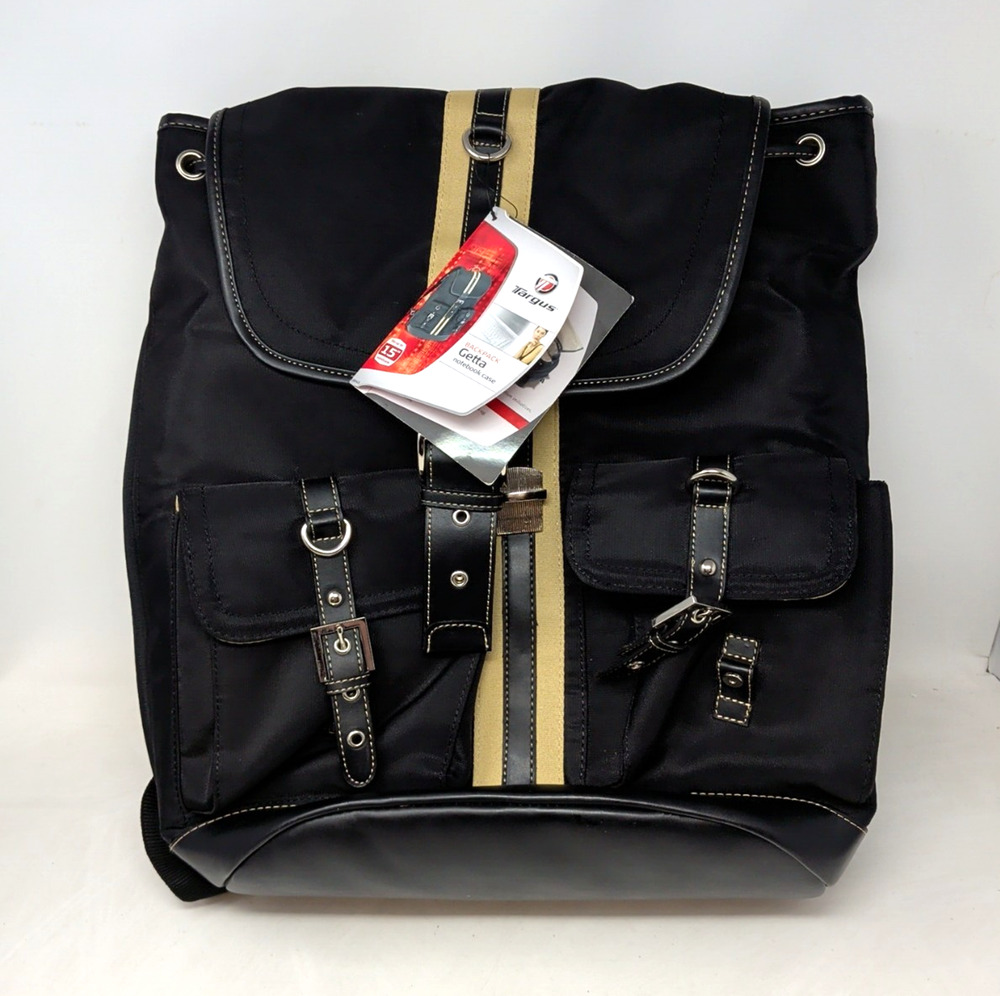 Brand New Targus Getta 15" Black Backpack/Notebook Case Nylon Breathable